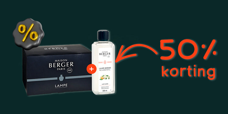 Bij Lampe Berger vanaf € 49,95 nu 500ml halve prijs