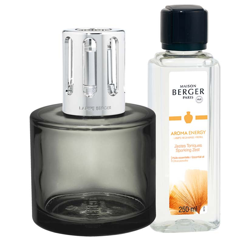 Giftset Lampe Berger Grijs - Aroma Energy 250ml