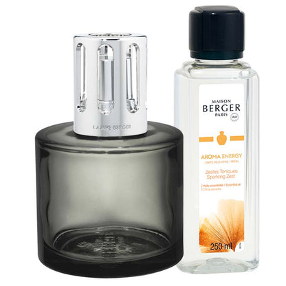 Giftset Lampe Berger Grijs - Aroma Energy 250ml