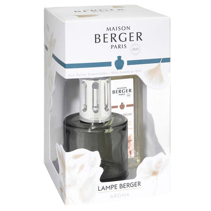 Giftset Lampe Berger Grijs - Aroma Relax 250ml