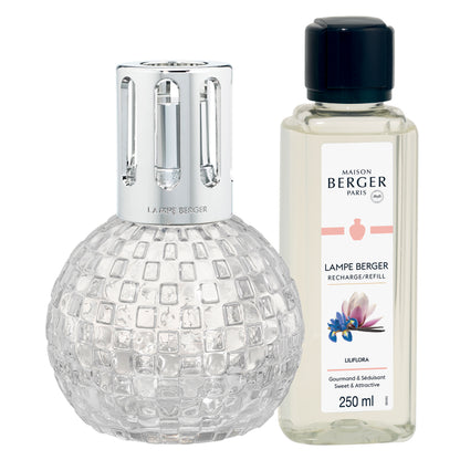 Giftset Lampe Berger Disco Transparant