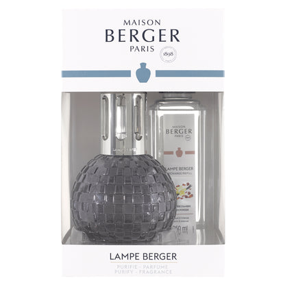 Giftset Lampe Berger Disco Grise