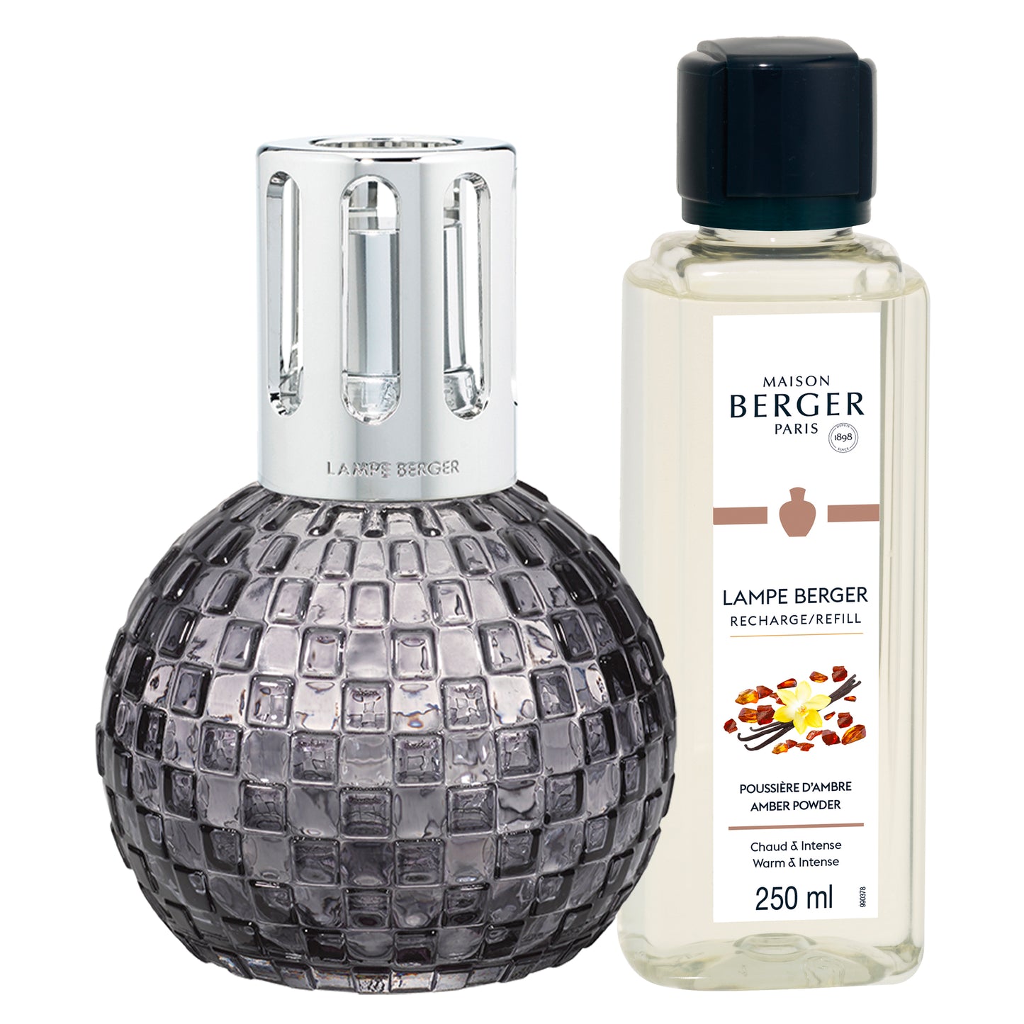 Giftset Lampe Berger Disco Grise