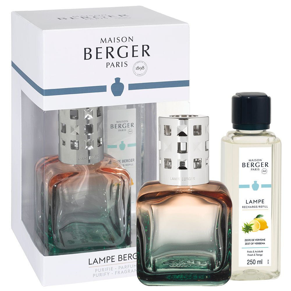 Lampe Berger Giftset Glaçon Pêche/Verte