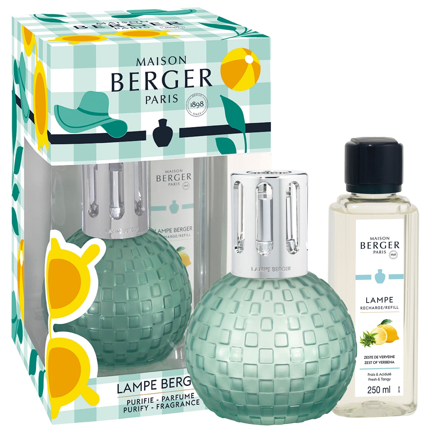 Giftset Lampe Berger Disco Estivale Zeste de Verveine