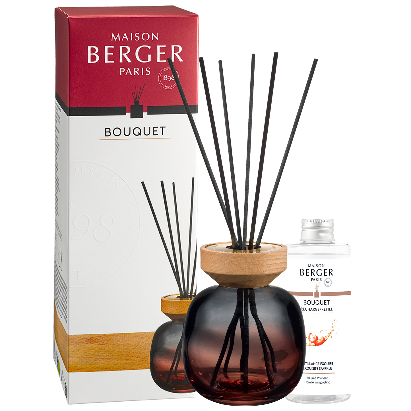 Parfumsticks Wood Gris - rouge / Bois clair - Pétillance Exquise