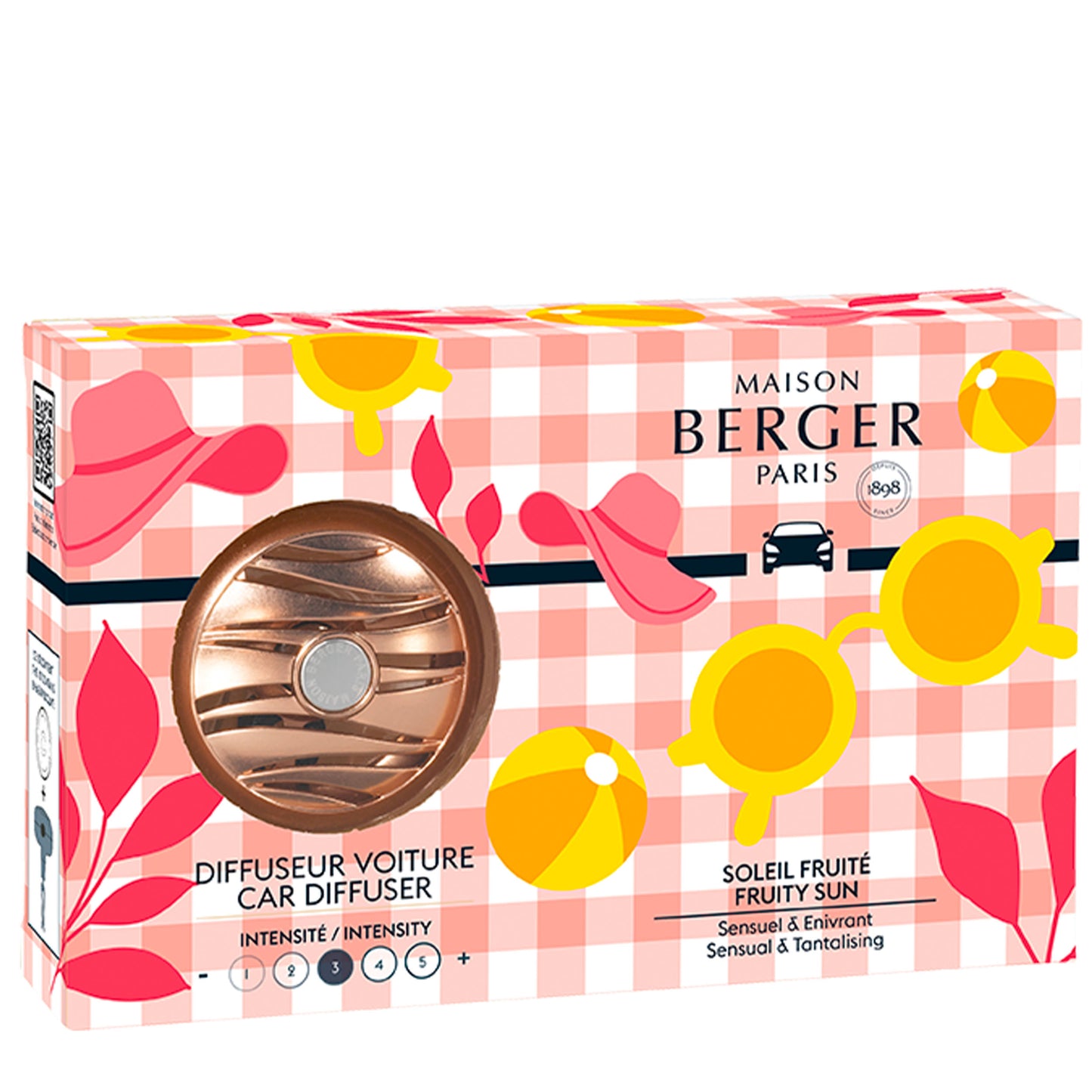 Autodiffuser Estivale Blissful curve rosé met Soleil Fruité