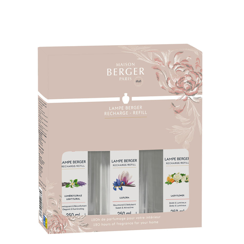 Triopack Lampe Berger huisparfum Ophelia 3x250ml