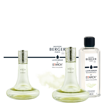 Giftset Lampe Berger STARCK Verte - Peau d'Ailleurs 500ml