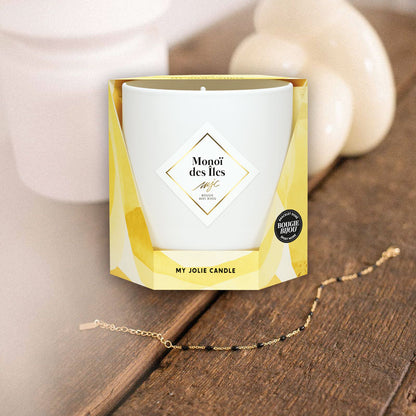 My Jolie Candle Geurkaars 180g Monoï des Îles met armbandje
