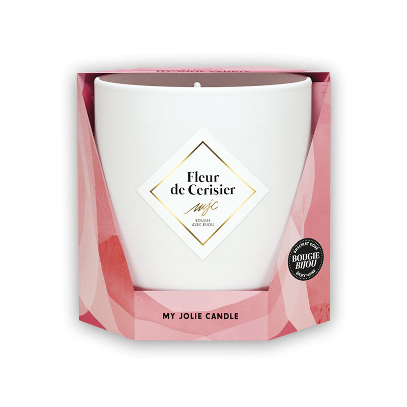 My Jolie Candle Geurkaars 180g Fleur de Cerisier met armbandje