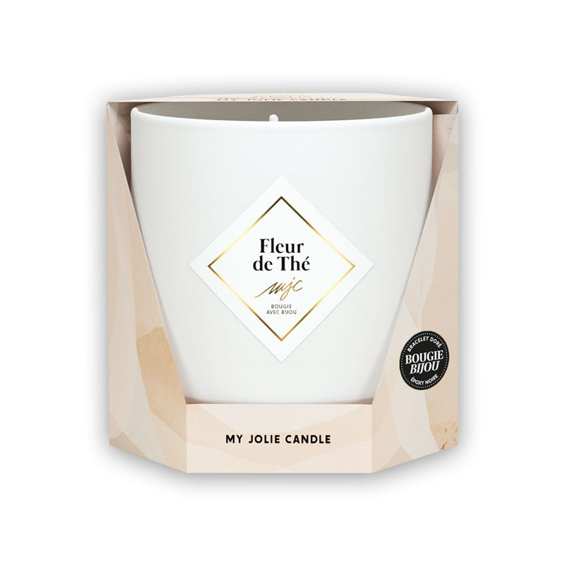 My Jolie Candle Geurkaars 180g Fleur de Thé met armband