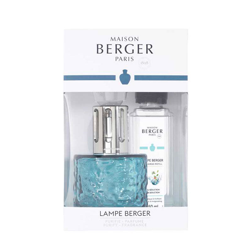 Giftset Lampe Berger Mirage Blue