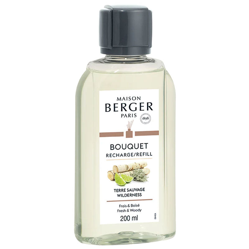 Navulling geurstokjes 200ml Terre Sauvage | Wild hout