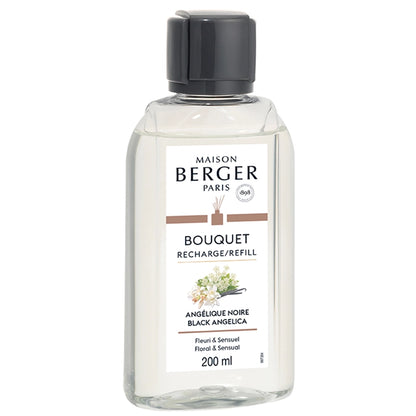 Navulling geurstokjes 200ml  Angélique Noire | Zwarte angelica