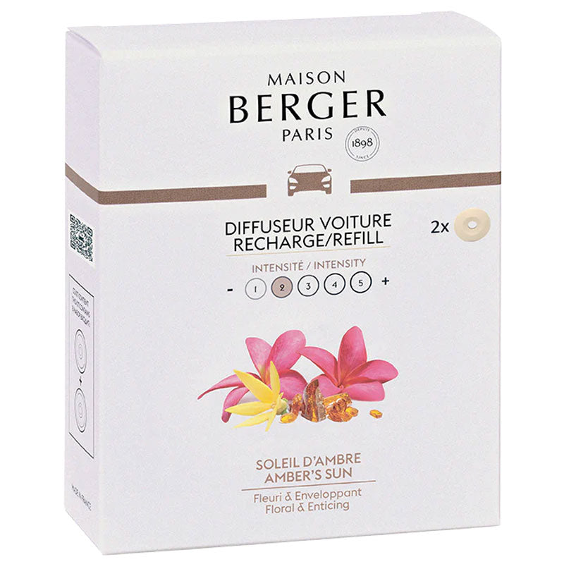 Navullingen autodiffuser 2 stuks Soleil d'Ambre - Zonnige Amber