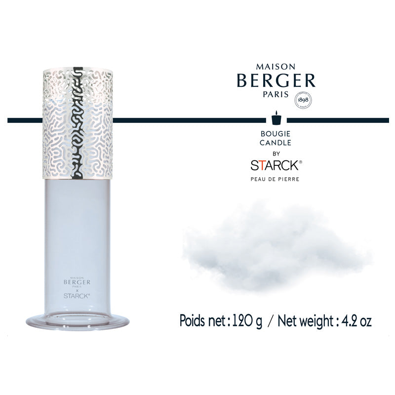 Design kandelaar Photophore by Starck Gris - Peau de Pierre geurkaars 120gr