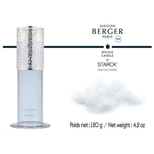 Design kandelaar Photophore by Starck Gris - Peau de Pierre geurkaars 120gr