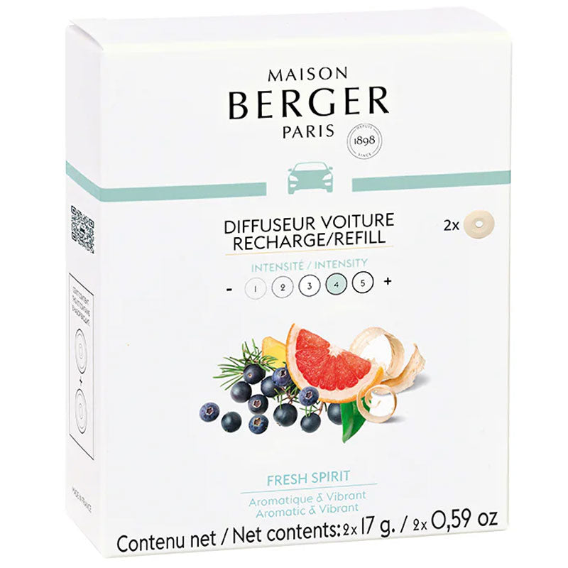 Navullingen autodiffuser 2 stuks Fresh Spirit - Frisse zin