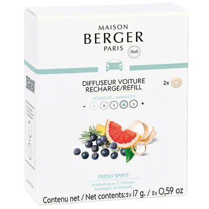 Navullingen autodiffuser 2 stuks Fresh Spirit - Frisse zin