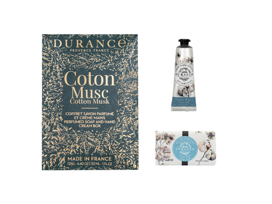 Giftset duo Handcrème 30ml & handzeep 125ml Cotton Musk | Katoen muskus