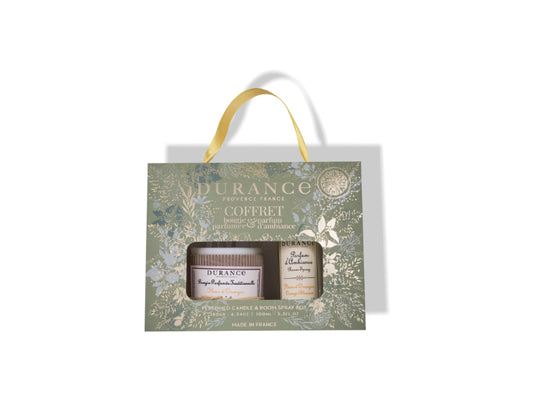 Giftset geurkaars 180g & Roomspray 100ml Orange Blossom | Oranjebloesem