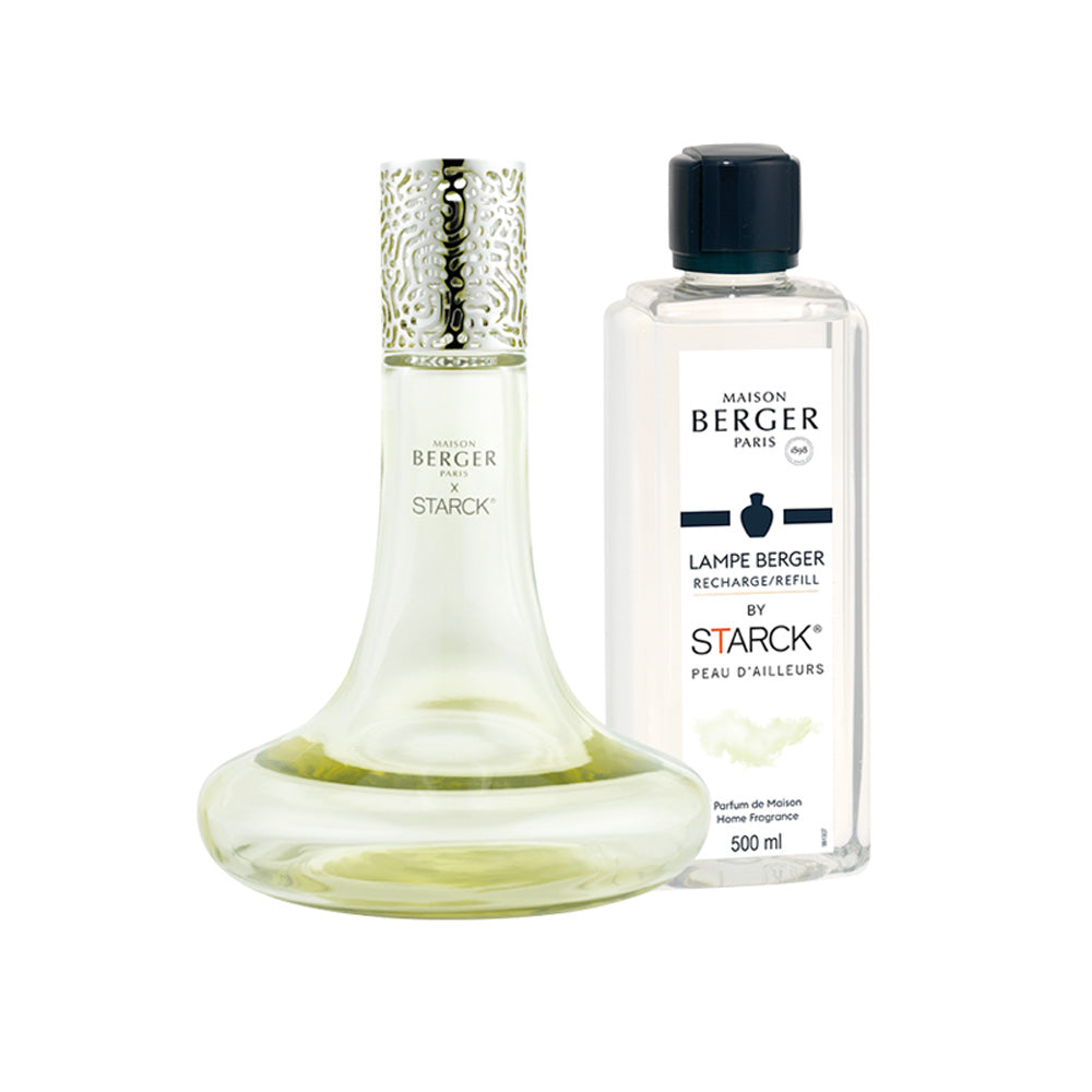 Giftset Lampe Berger STARCK Verte - Peau d'Ailleurs 500ml