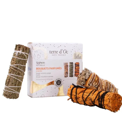 Trio van salie: Cannelle-orange, Cèdre & Citrouille cannelle